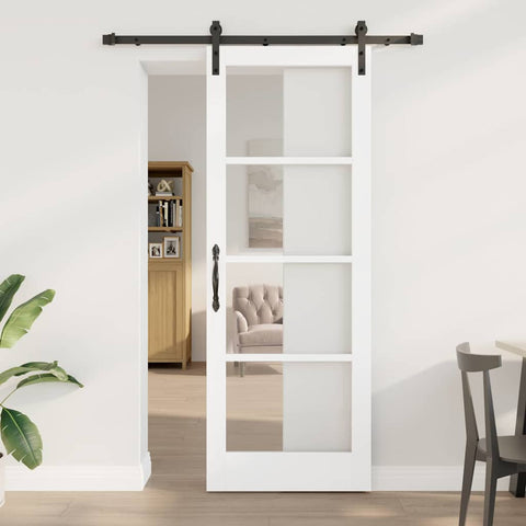 Porta Scorrevole ORKDAL Bianco 78 x 211 cm Legno e metallo