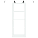 Porta scorrevole ORKDAL Bianco e Nero 83 x 211 cm