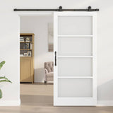 Porta scorrevole ORKDAL Bianco e Nero 93 x 202 cm