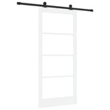 Porta scorrevole ORKDAL Bianco e Nero 93 x 202 cm