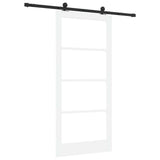 Porta scorrevole ORKDAL Bianco e Nero 93 x 202 cm