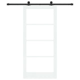 Porta scorrevole ORKDAL Bianco e Nero 93 x 202 cm