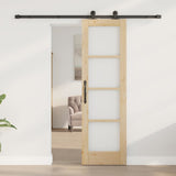 Porta scorrevole ORKDAL Naturale e Nero 61 x 198,5 cm