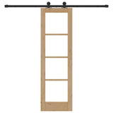 Porta scorrevole ORKDAL Naturale e Nero 61 x 198,5 cm
