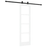 Porta scorrevole ORKDAL Bianco e Nero 61 x 198,5 cm