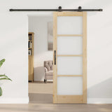 Porta scorrevole ORKDAL Naturale e Nero 73,5 x 198,5 cm