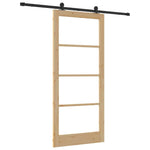 Porta Scorrevole ORKDAL Marrone 93 x 211 cm Legno e metallo