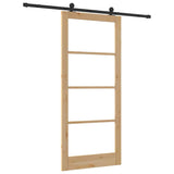 Porta Scorrevole ORKDAL Marrone 93 x 211 cm Legno e metallo