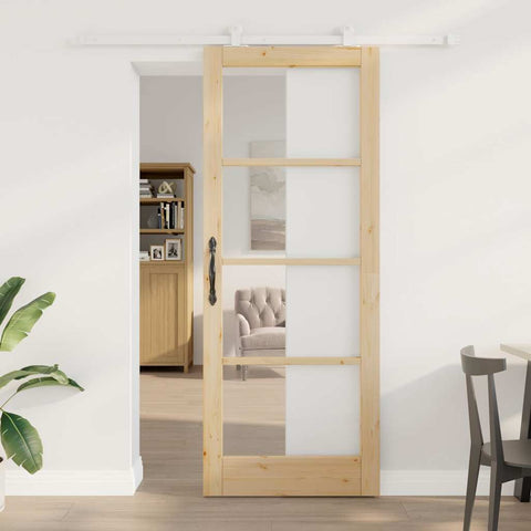 Porta scorrevole ORKDAL Marrone 83 x 211 cm