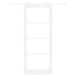 Porta Scorrevole ORKDAL Bianco 93 x 232 cm Legno e metallo