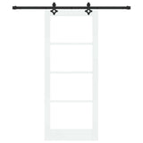Porta scorrevole ORKDAL Bianco e Nero 83 x 202 cm