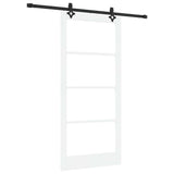 Porta scorrevole ORKDAL Bianco e Nero 93 x 202 cm