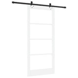Porta scorrevole ORKDAL Bianco e Nero 93 x 202 cm