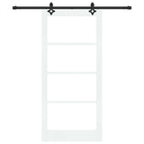 Porta scorrevole ORKDAL Bianco e Nero 93 x 202 cm