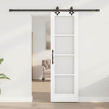 Porta scorrevole ORKDAL Bianco e Nero 61 x 198,5 cm