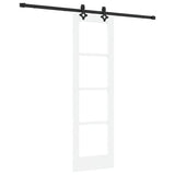 Porta scorrevole ORKDAL Bianco e Nero 61 x 198,5 cm