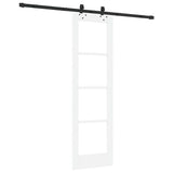 Porta scorrevole ORKDAL Bianco e Nero 61 x 198,5 cm