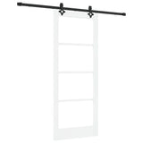 Porta scorrevole ORKDAL Bianco e Nero 83 x 202 cm