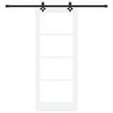 Porta scorrevole ORKDAL Bianco e Nero 83 x 202 cm