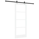 Porta scorrevole ORKDAL Bianco e Nero 83 x 211 cm