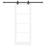 Porta scorrevole ORKDAL Bianco e Nero 83 x 211 cm