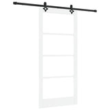 Porta scorrevole ORKDAL Bianco e Nero 93 x 202 cm