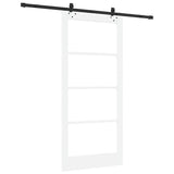 Porta scorrevole ORKDAL Bianco e Nero 93 x 202 cm