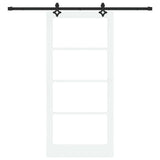 Porta scorrevole ORKDAL Bianco e Nero 93 x 202 cm