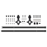 Porta scorrevole ORKDAL Bianco e Nero 93 x 211 cm