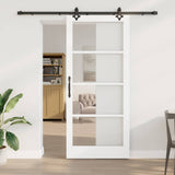 Porta scorrevole ORKDAL Bianco e Nero 93 x 211 cm