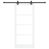 Porta scorrevole ORKDAL Bianco e Nero 93 x 211 cm