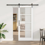 Porta Scorrevole Bianco 83 x 202 cm Legno e metallo
