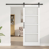 Porta Scorrevole Bianco 83 x 202 cm Legno e metallo