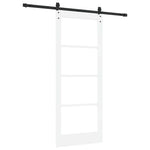 Porta Scorrevole Bianco 83 x 202 cm Legno e metallo