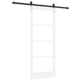 Porta Scorrevole Bianco 83 x 202 cm Legno e metallo
