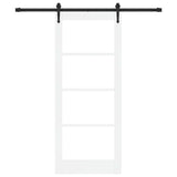Porta Scorrevole Bianco 83 x 202 cm Legno e metallo