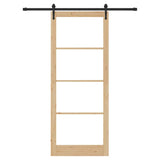 Porta scorrevole Marrone 83 x 232 cm