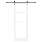 Porta Scorrevole Bianco 83 x 232 cm Legno e metallo