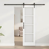 Porta scorrevole Bianco e Nero 61 x 198,5 cm