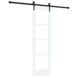 Porta scorrevole Bianco e Nero 61 x 198,5 cm