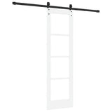 Porta scorrevole Bianco e Nero 61 x 198,5 cm