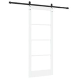 Porta scorrevole Bianco e Nero 83 x 202 cm