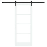 Porta scorrevole Bianco e Nero 83 x 202 cm
