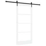 Porta scorrevole Bianco e Nero 93 x 202 cm