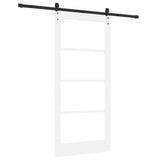Porta scorrevole Bianco e Nero 93 x 202 cm