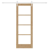 Porta Scorrevole Marrone 73.5 x 198.5 cm Legno e metallo