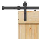 Porta Scorrevole con Set Hardware 70x210 cm Legno Massello Pino