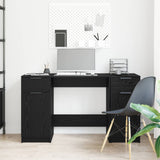 Scrivania Rovere Nero 133 x 50 x 75 cm Legno truciolato