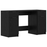 Scrivania Rovere Nero 133 x 50 x 75 cm Legno truciolato