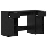 Scrivania Rovere Nero 133 x 50 x 75 cm Legno truciolato